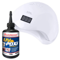 Kit Cabine de Luz Led/uv 48w + Resina UV poxi