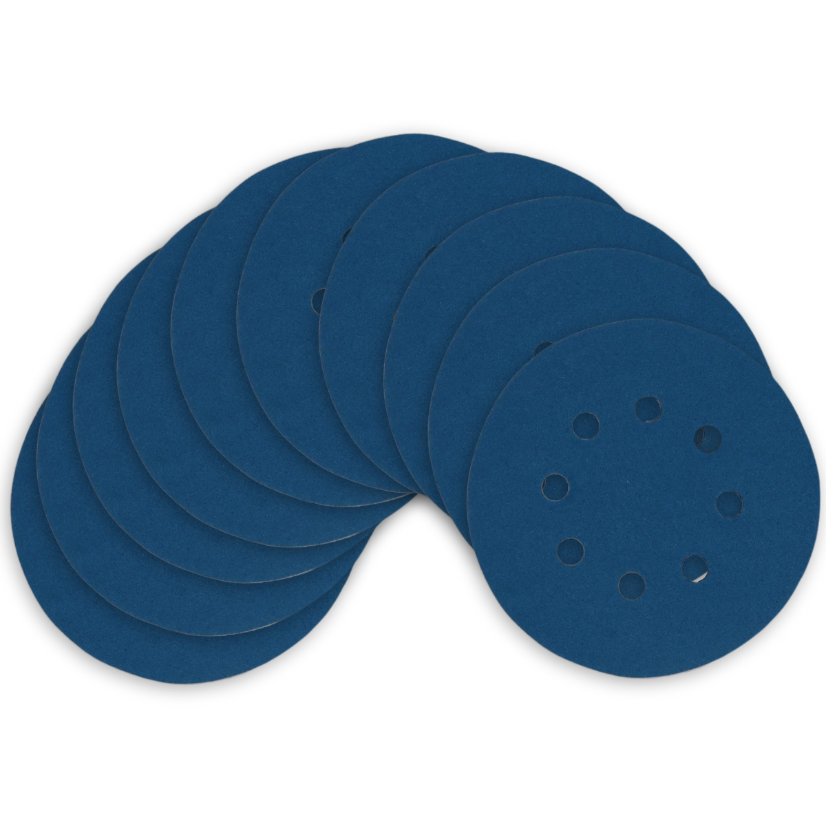 Kit Disco de Lixa com Velcro 125mm 5" Grão 100 para Lixadeira Roto Orbital (10un)