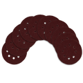 Kit Disco de Lixa com Velcro 125mm 5" Grão 50 para Lixadeira Roto Orbital (10un)