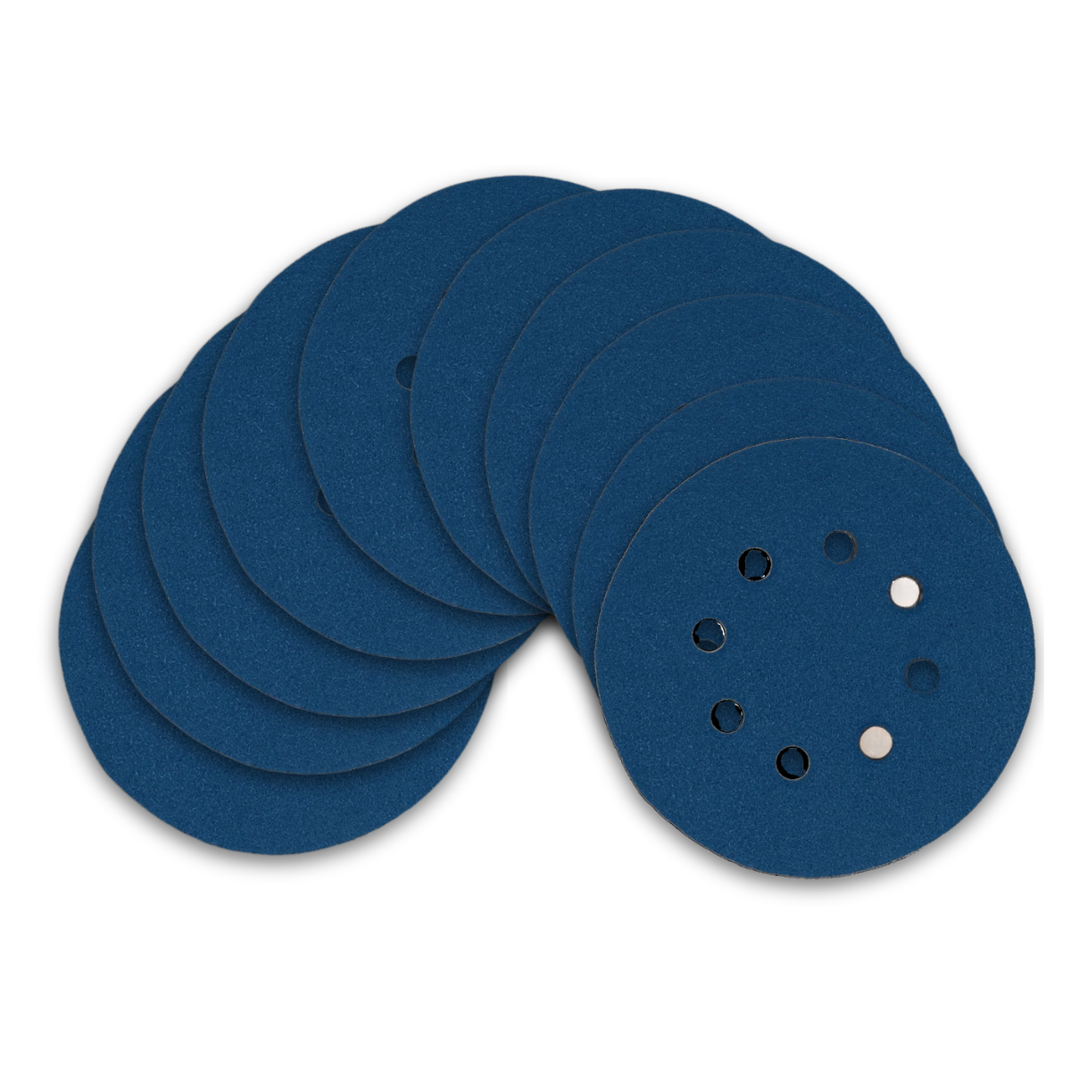 Kit Disco de Lixa com Velcro 125mm 5" Grão 60 para Lixadeira Roto Orbital (10un)