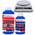 Kit Resina Epóxi 2001 Transparente 1Kg + Balança de Precisão