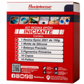 Kit Resina Epóxi Iniciante Redelease com resina, endurecedor, molde, pigmentos, balança e acessórios