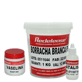 Kit Borracha De Silicone Branca C/ Catalisador + Vaselina