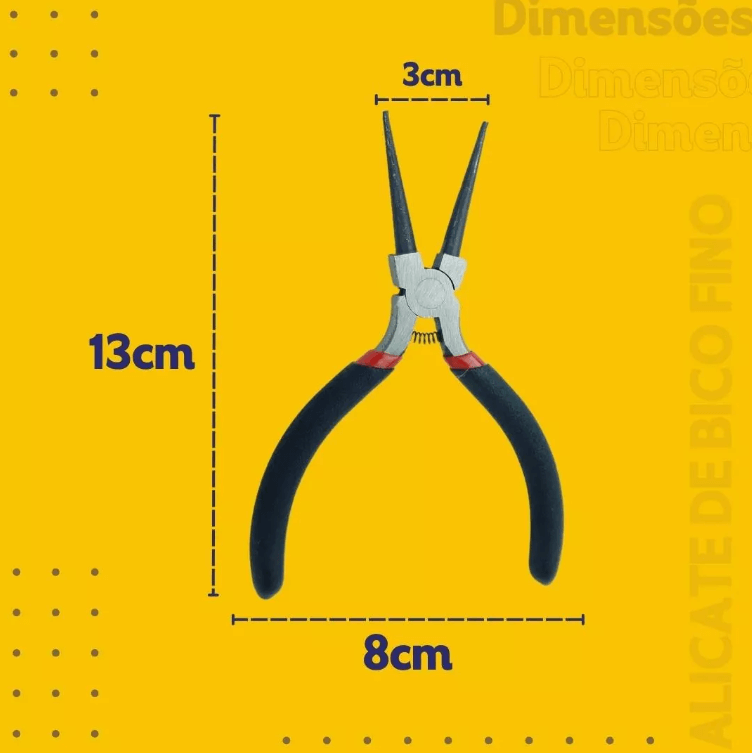 Kit De Alicates Para Bijuterias e Artesanato