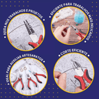 Kit De Alicates Para Bijuterias e Artesanato