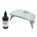 Kit Mini Cabine Led/uv 6w + Resina de Cura UV Resifast