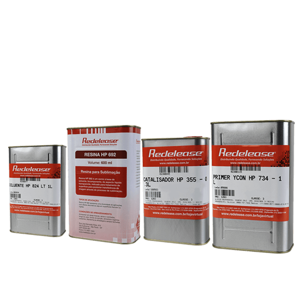 Kit Resina Sublimação HP 692 + Diluente + Promotor De aderência (Superfícies Rígidas)