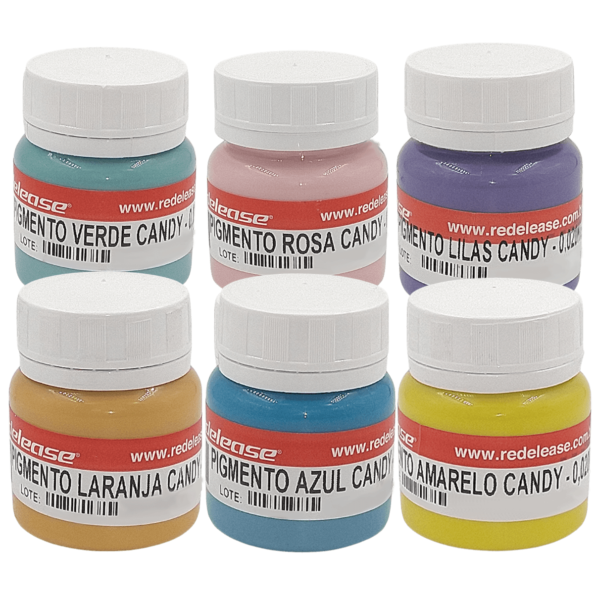 Kit Econômico TODOS os Pigmentos Candy Colors (Tons Pastéis)