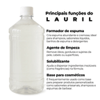 Lauril Líquido Base Espumante Vegetal para Sabonetes, Shampoos e Cosméticos (01 L)
