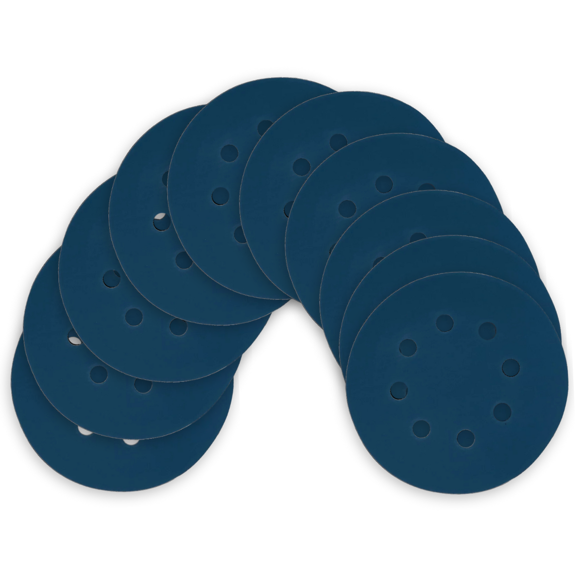 Kit Disco de Lixa com Velcro 125mm 5" Grão 320 para Lixadeira Roto Orbital (10un)