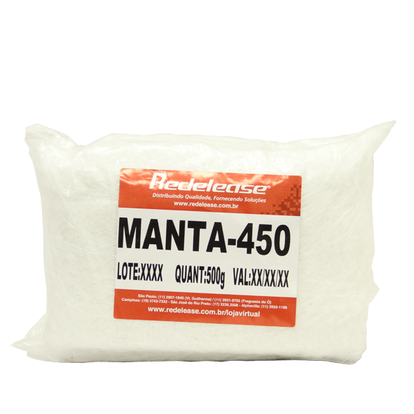 Manta Fibra de Vidro 450 (1,12 M² ou 0,500 Kg)
