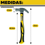 Martelo Profissional Cabeça 27mm Cabo Emborrachado