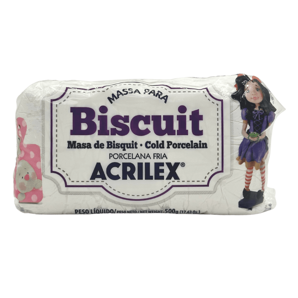 Massa para Biscuit Branco Acrilex (500 g)