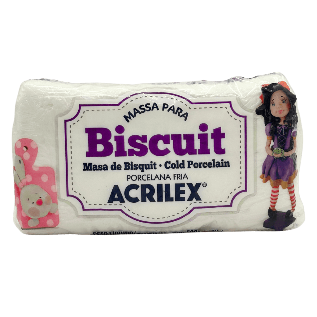 Massa para Biscuit Natural Acrilex (500 g)