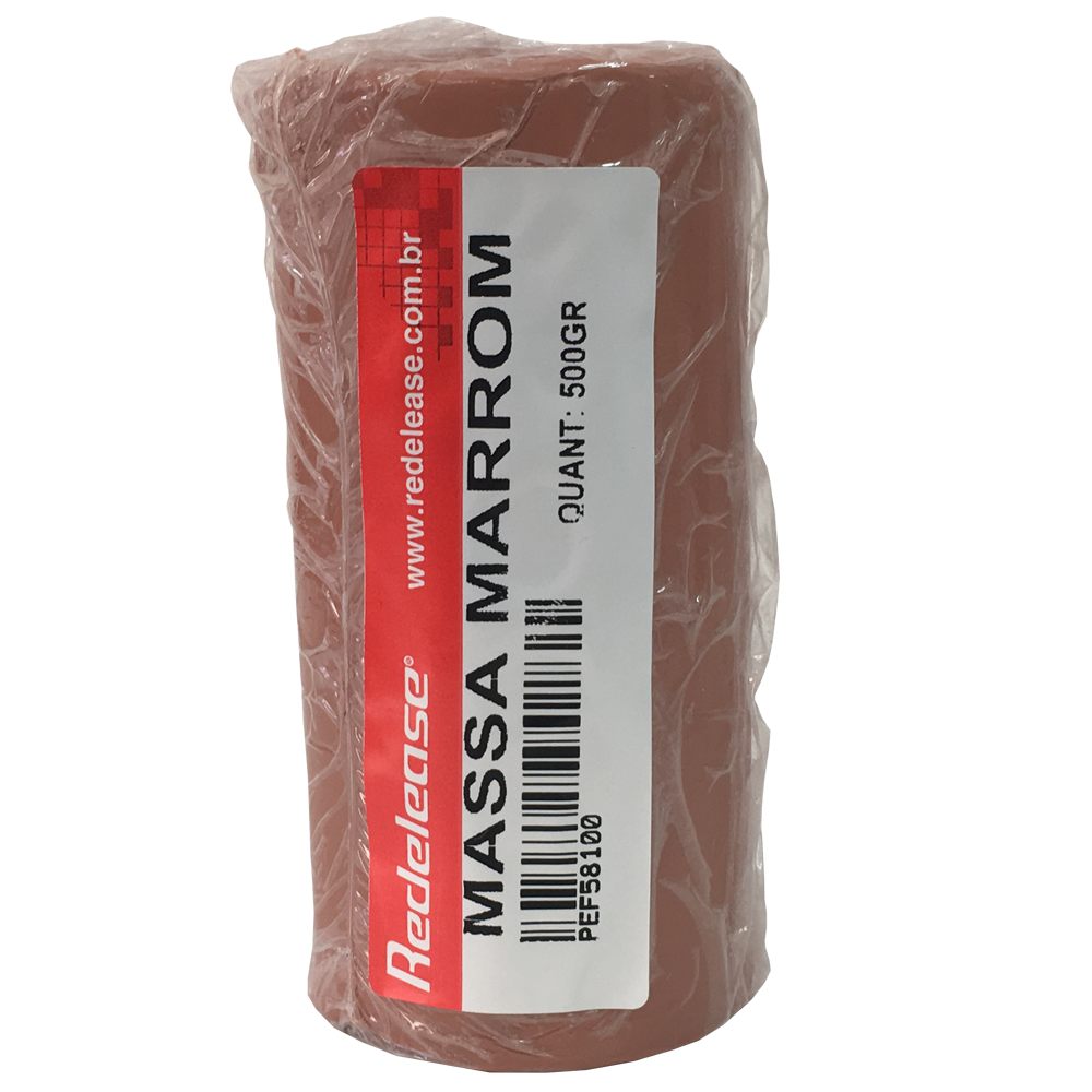 Massa De Modelar Plastilina: Marrom [0,500 Kg]