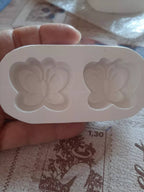 Molde de Silicone Borboleta 2 Cavidades