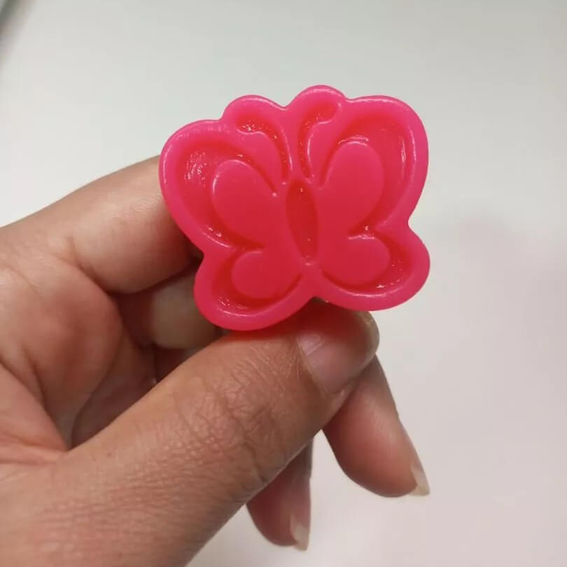 Molde de Silicone Borboleta 2 Cavidades