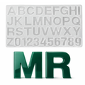 Molde de Silicone Formato Alfabeto Grande