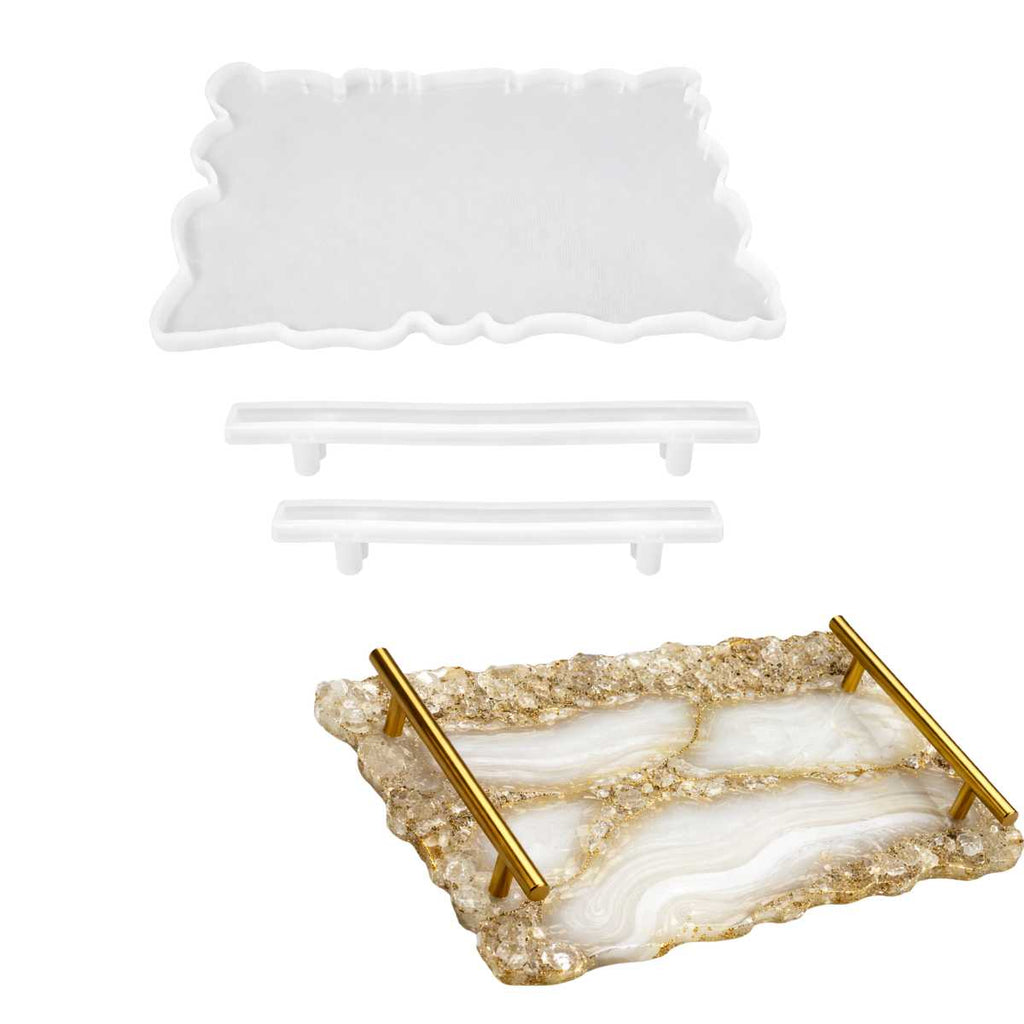 Molde de Silicone Bandeja com Alça Grande