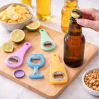 Molde de Silicone Formato Abridor de Cerveja