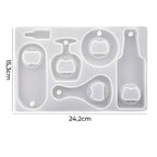 Molde de Silicone Formato Abridor de Cerveja