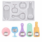 Molde de Silicone Formato Abridor de Cerveja