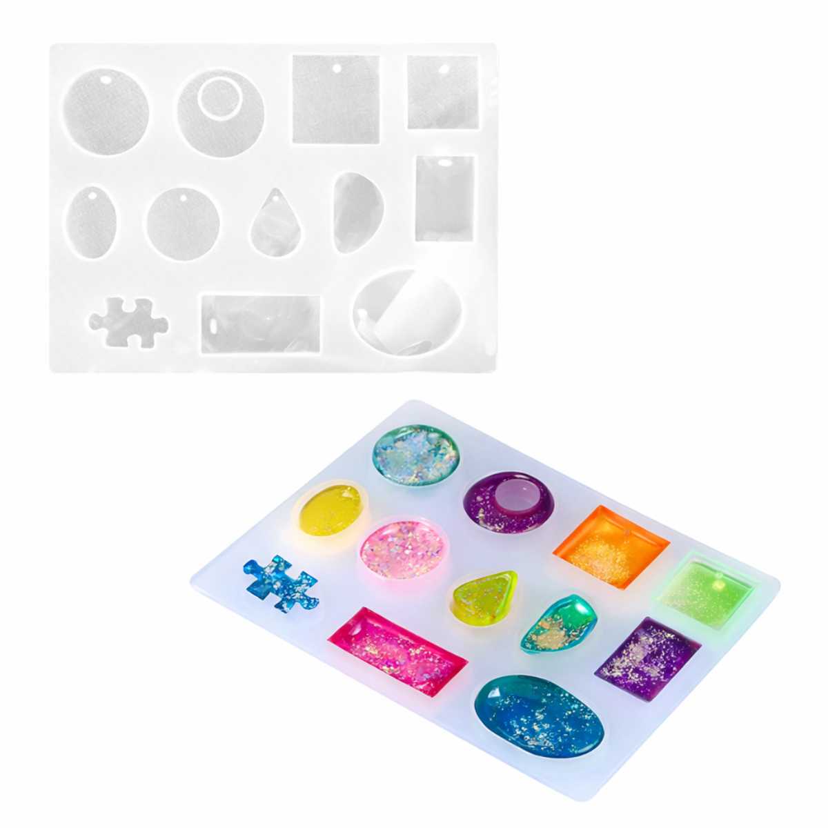 Molde de Silicone Formato Bijuterias Modelo 1