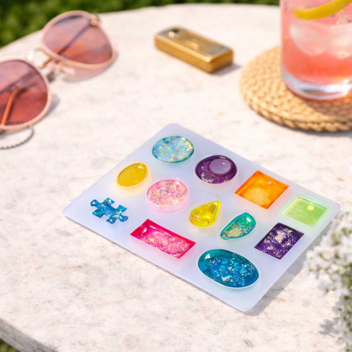 Molde de Silicone Formato Bijuterias Modelo 1