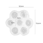 Molde de Silicone Formato Mini Flores para Velas