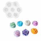 Molde de Silicone Formato Mini Flores para Velas