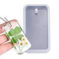 Molde De Silicone Formato Tag Pequena para Chaveiros