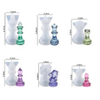 Molde de Silicone Formato Xadrez, Dama e Tabuleiro