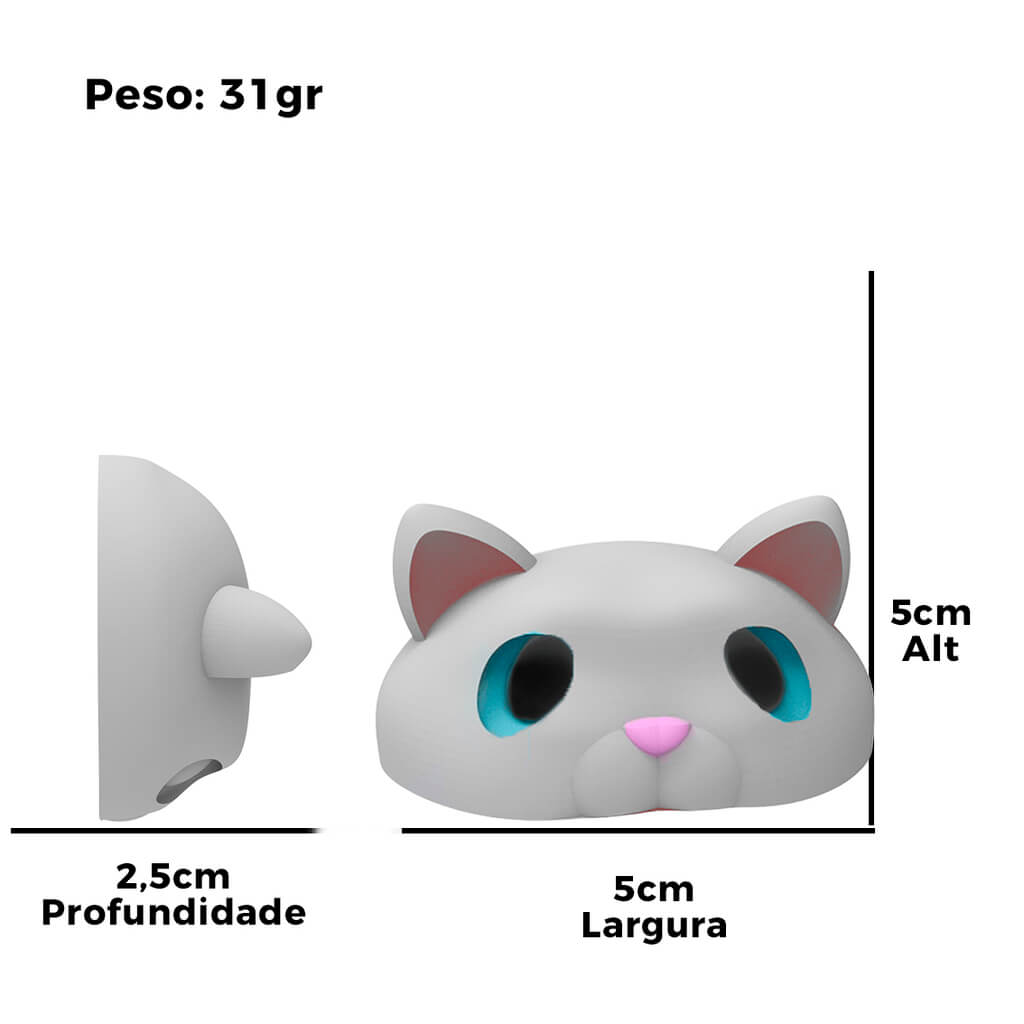 Molde de Silicone Gato Escondido