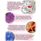Molde de Silicone Margarida Com Furo