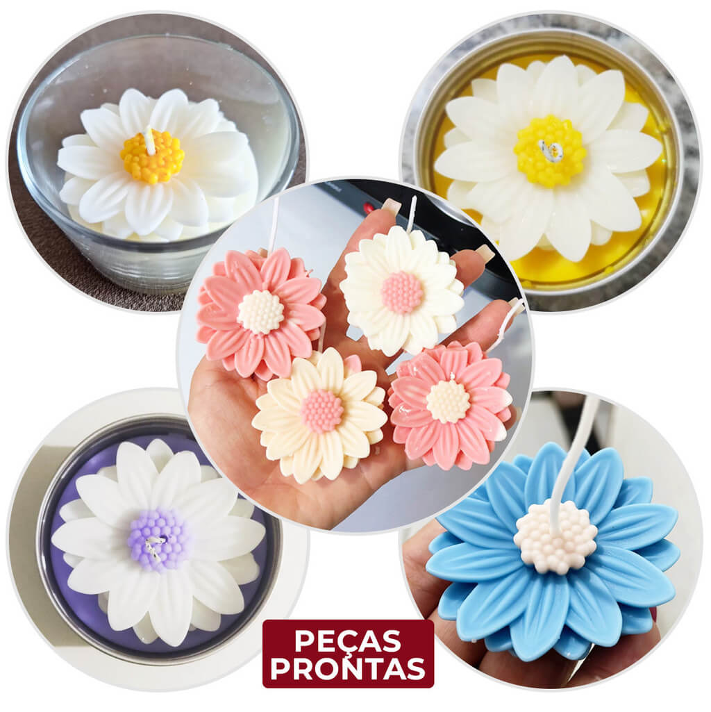 Molde de Silicone Margarida