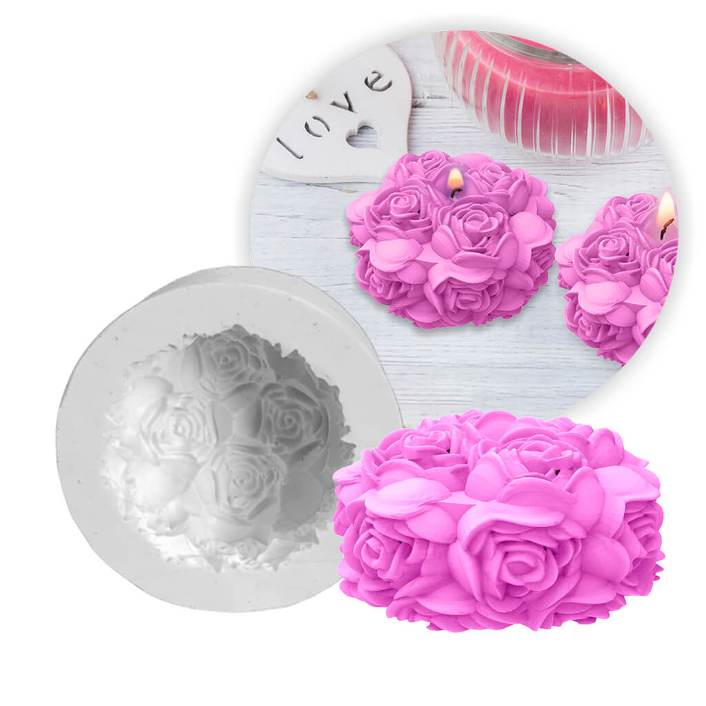 Molde de Silicone Provence Rosas