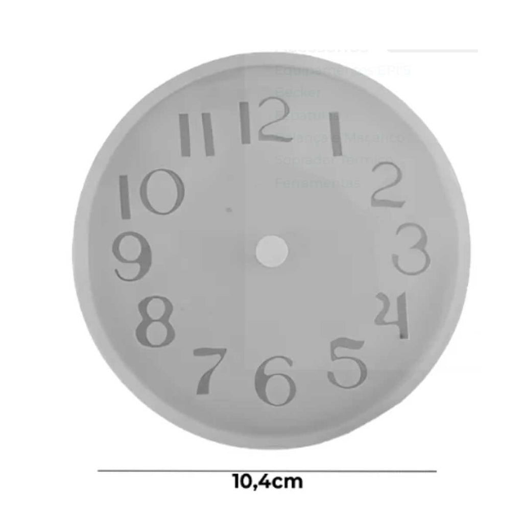 Molde de Silicone Formato Relógio Pequeno 10,4cm
