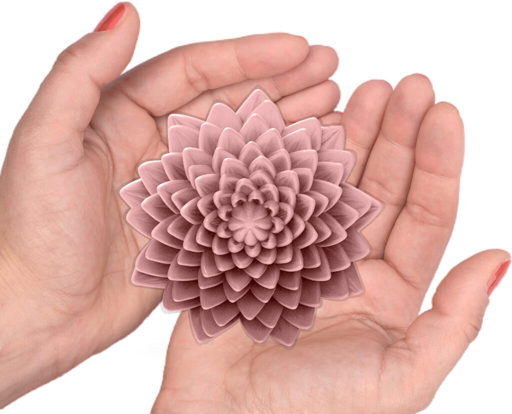 Molde de Silicone Flor de Lotus
