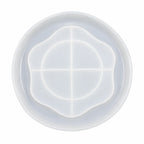 Molde de silicone platina Bandeja Geodo Modelo 2 19,5 x 19,5 cm para resina epóxi Redelease