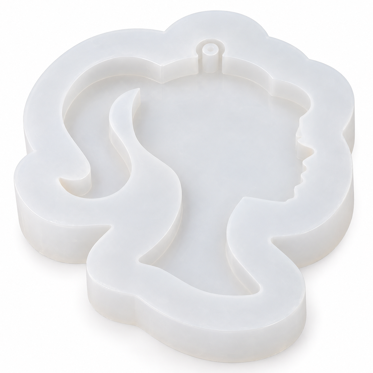 Molde de silicone platina Barbie 6,5 x 5 cm para resina epóxi e artesanato Redelease