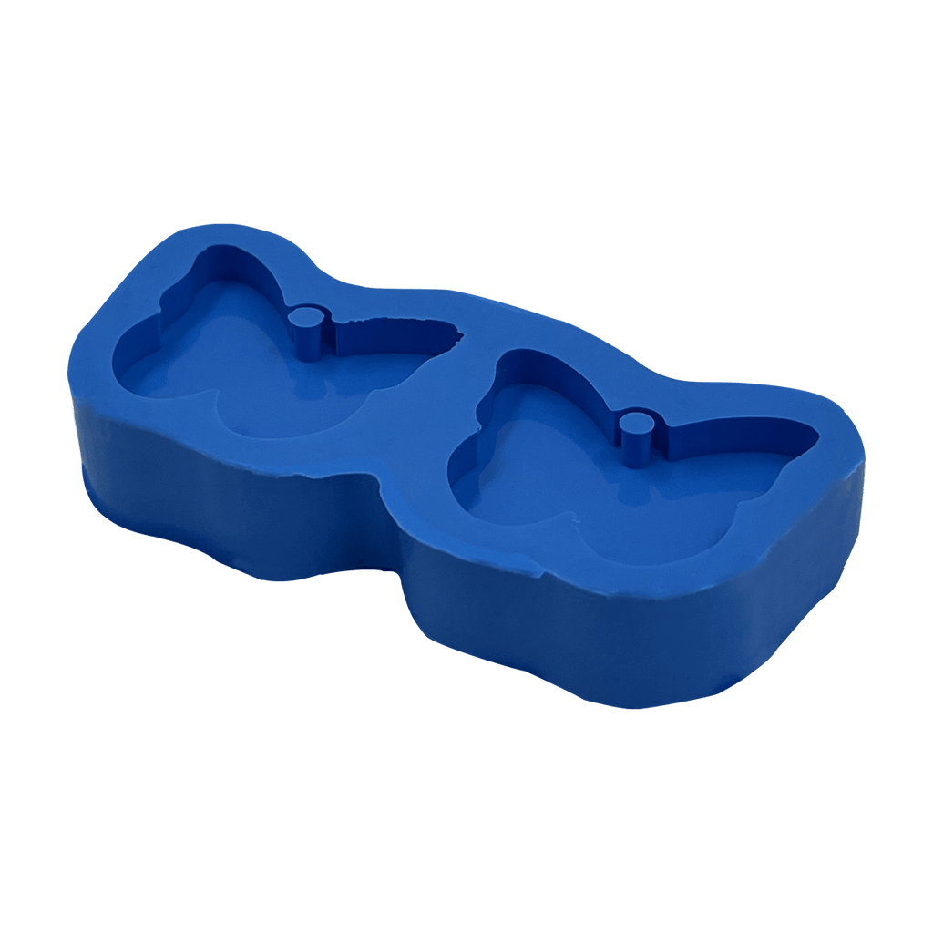 Molde de Silicone Chaveiro Borboleta Dupla