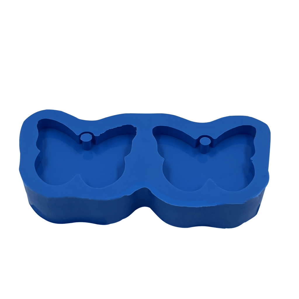 Molde de Silicone Chaveiro Borboleta Dupla