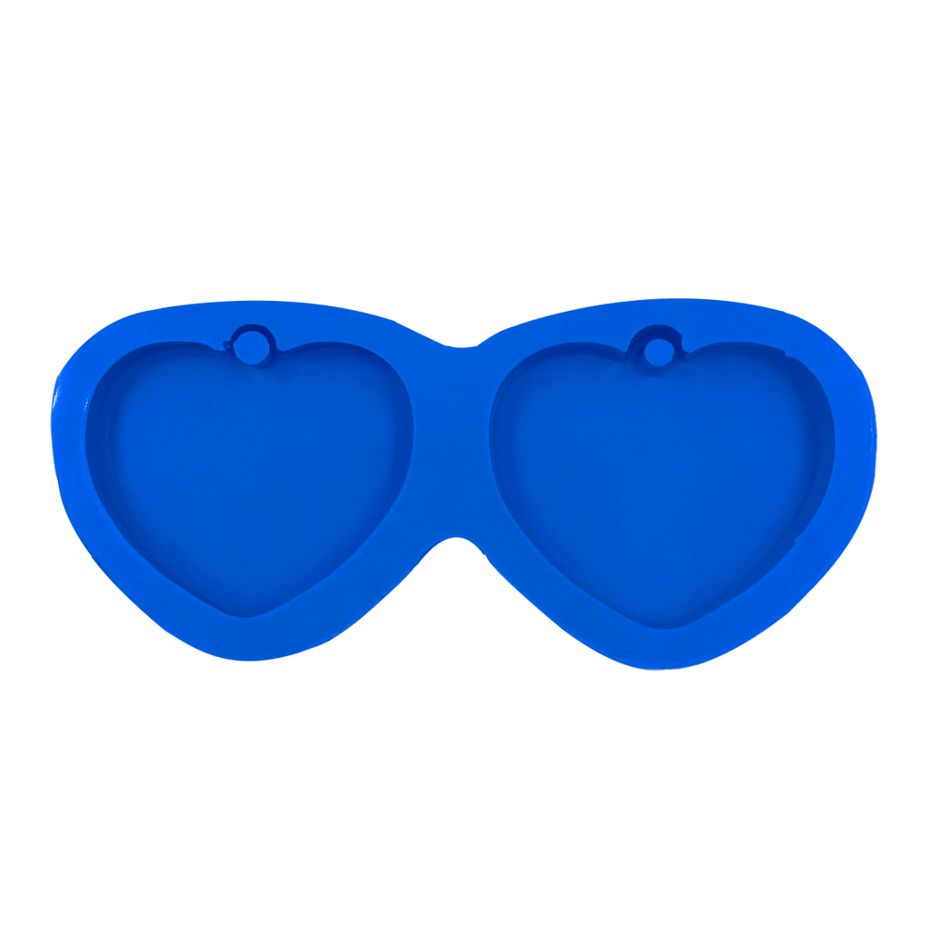 Molde de Silicone Chaveiro Coração Duplo