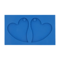 Molde de Silicone Pingente dois Corações