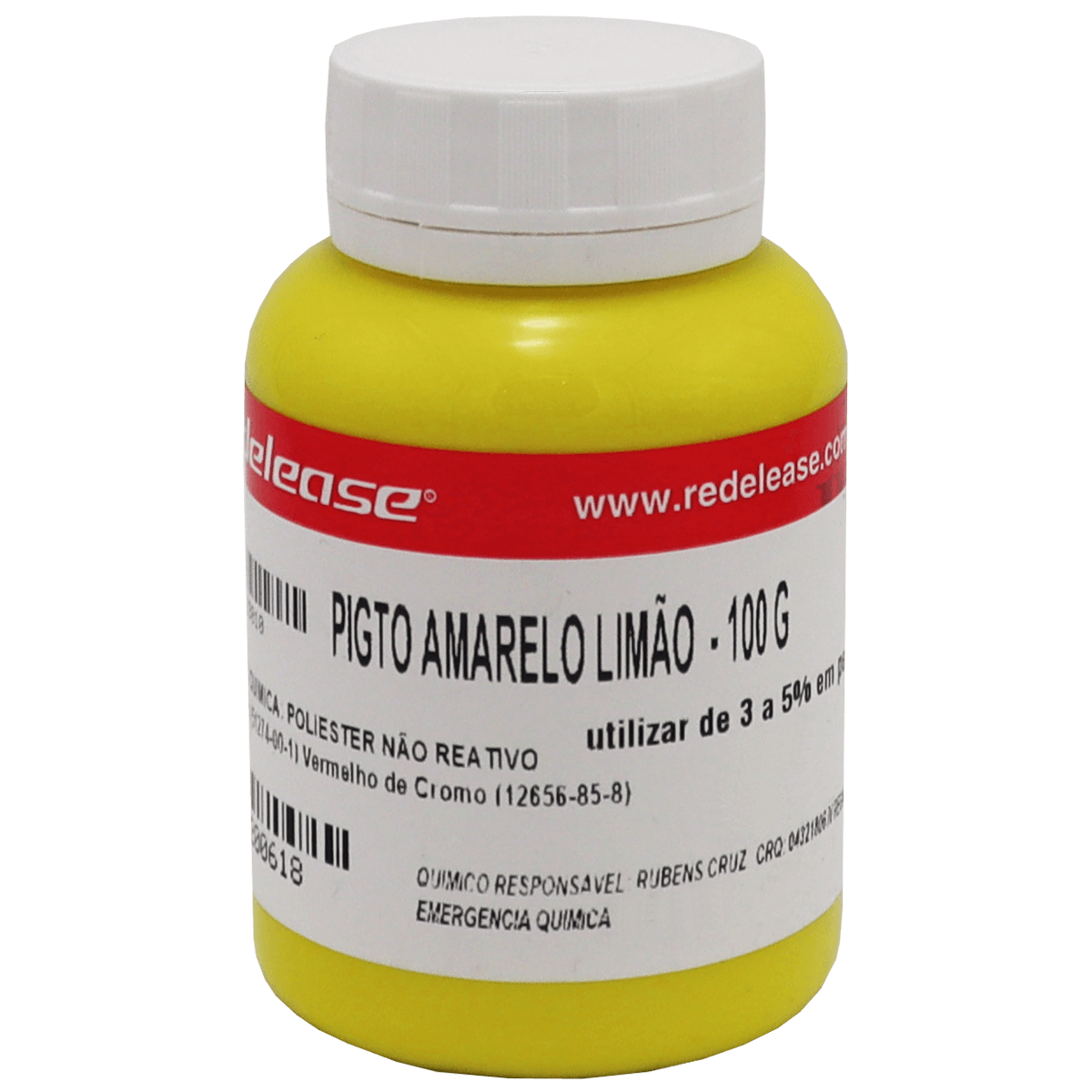 Pigmento Amarelo Limão (0,100 Kg)