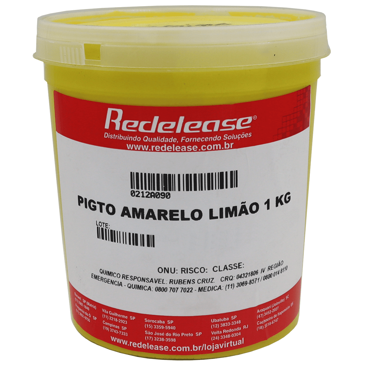 Pigmento Amarelo Limão (1 Kg)