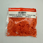 Pingente de Seda Tassel Franja Laranja 7cm (10 Un)