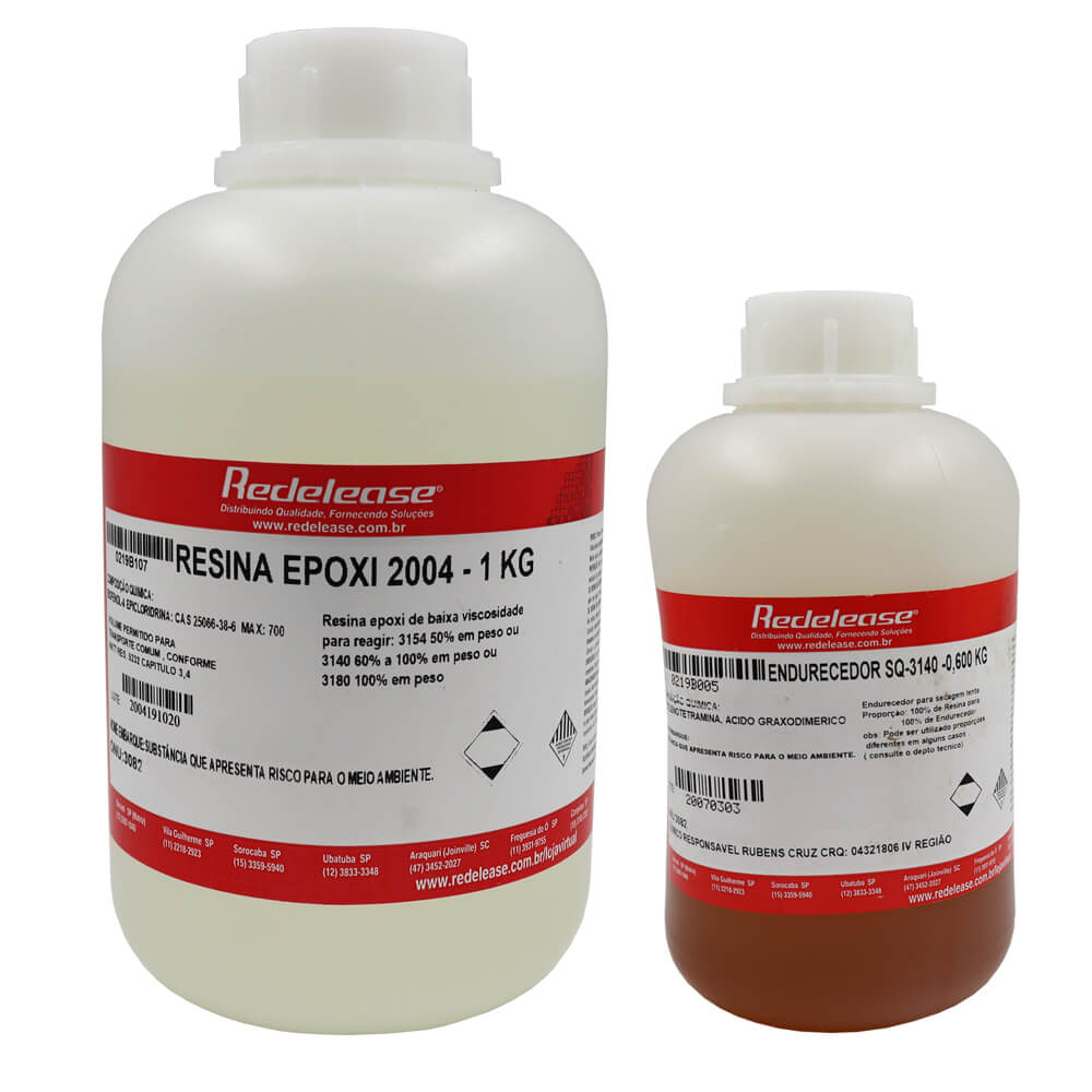Resina Epoxi 2004 com Endurecedor SQ 3140 Primer Epoxi (1,6 Kg)