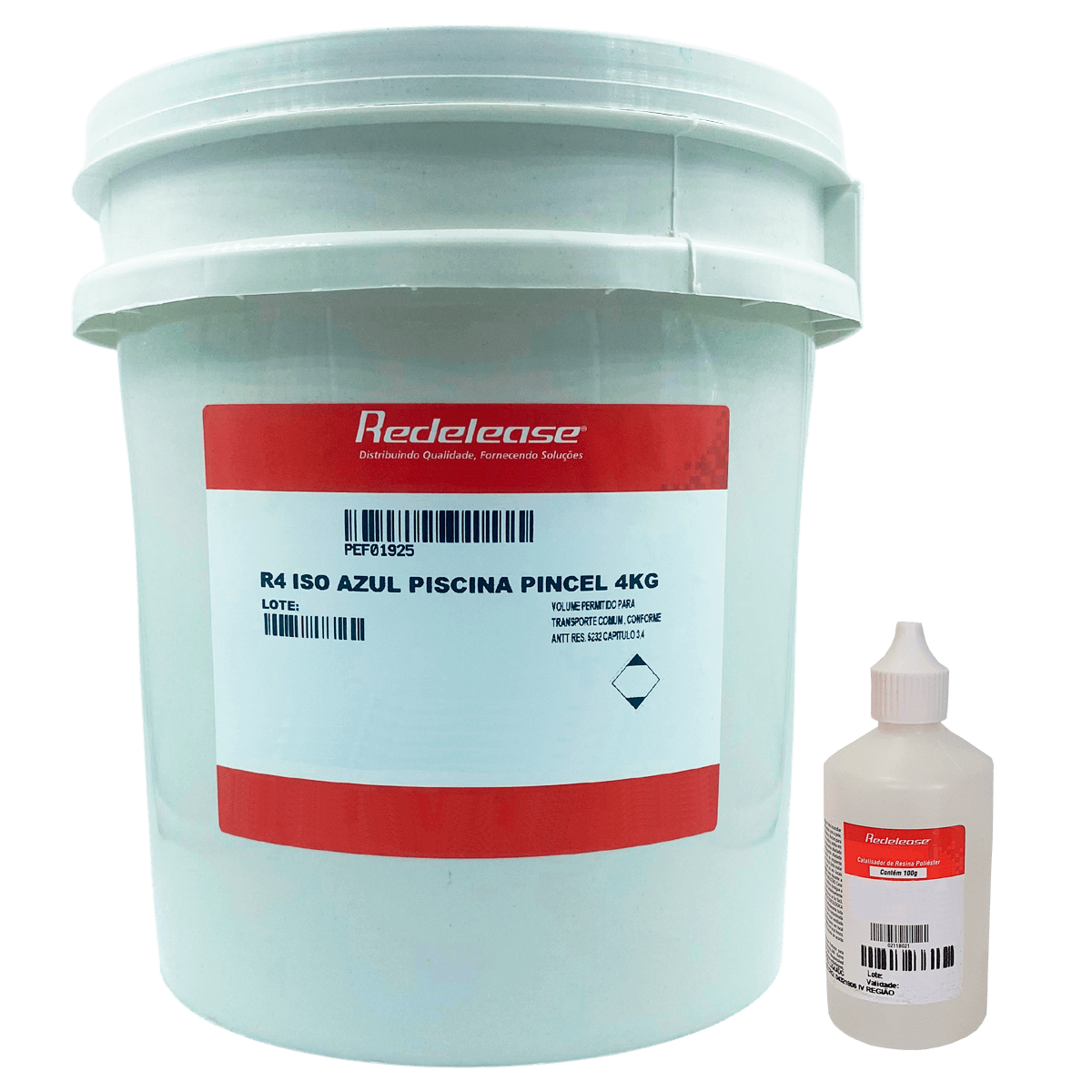 Gel Coat Iso Azul Piscina Com Catalisador (4,100 Kg)