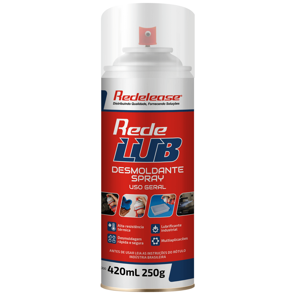 Spray desmoldante para silicones, resinas e termoplásticos, embalagem 420ml